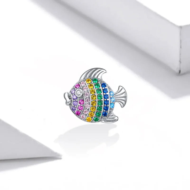(image for) Pandora Style Silver Charm, Colorful Fish - SCC1803 - View 2