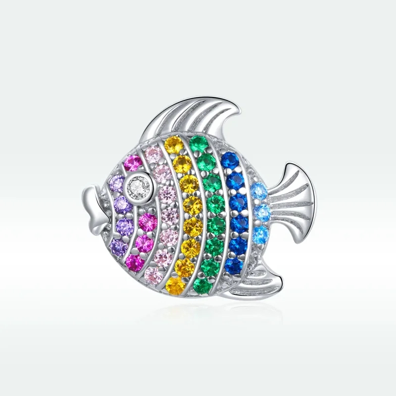 (image for) Pandora Style Silver Charm, Colorful Fish - SCC1803 - View 5
