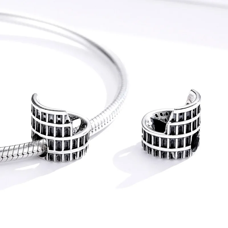 (image for) Pandora Style Silver Charm, Colosseum - SCC1543 - View 3