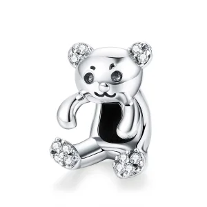 (image for) Pandora Style Silver Charm, Cute Bear - SCC984