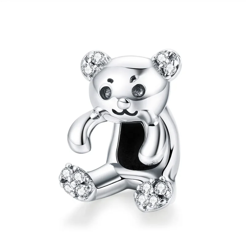 (image for) Pandora Style Silver Charm, Cute Bear - SCC984 - Product Image