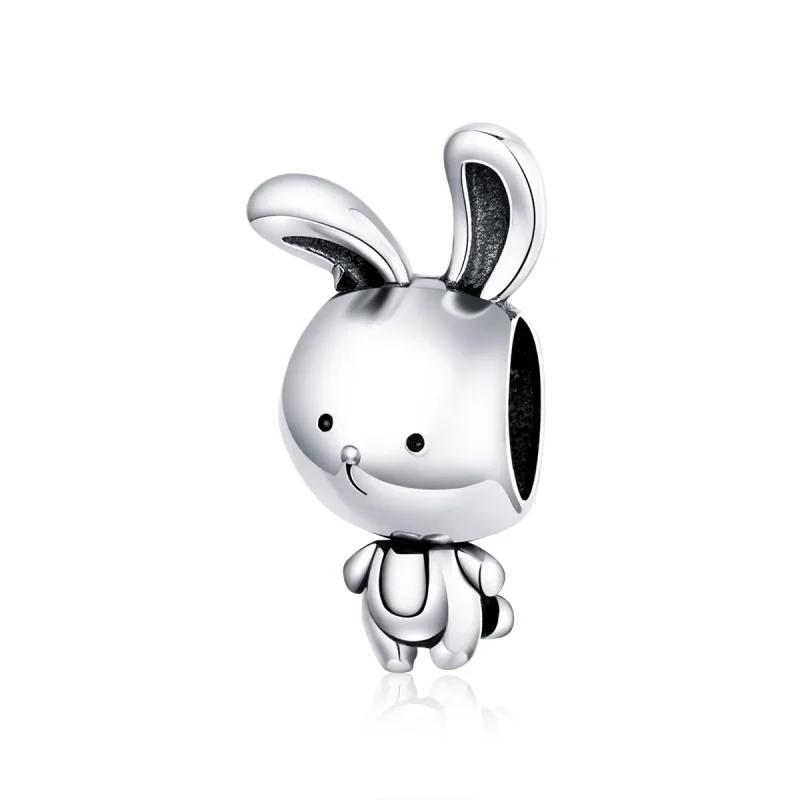 (image for) Pandora Style Silver Charm, Cute Bunny - SCC1517 - Product Image