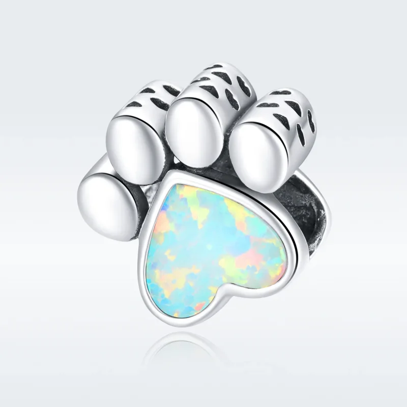 (image for) Pandora Style Silver Charm, Cute Dog Paw - SCC1676 - View 5