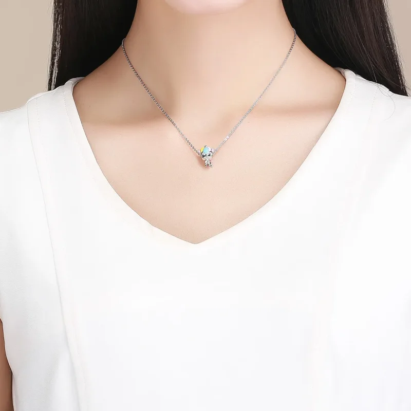 (image for) Pandora Style Silver Charm, Cute Unicorn, Multicolor Enamel - BSC059 - View 5