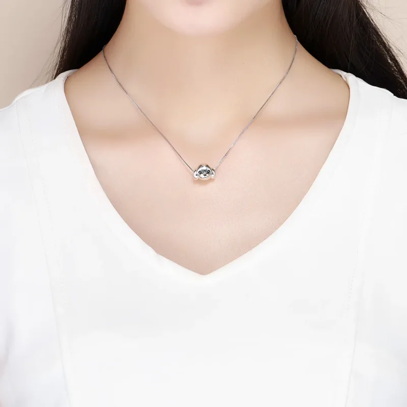 (image for) Pandora Style Silver Charm, Cute Vip Dog, Black Enamel - SCC837 - View 5