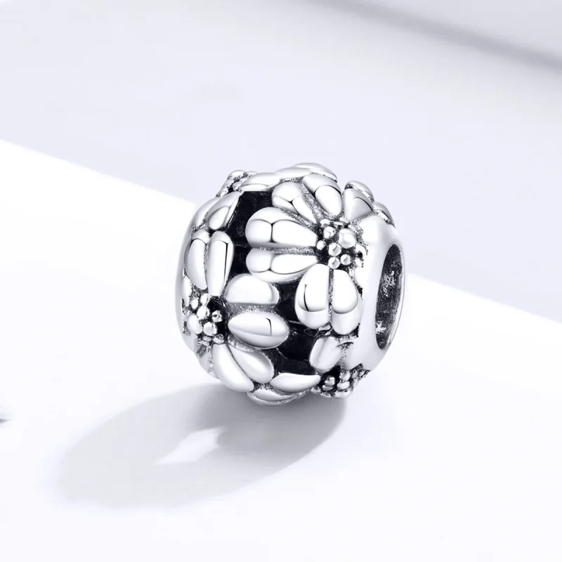 (image for) Pandora Style Silver Charm, Daisy - SCC1487 - View 2
