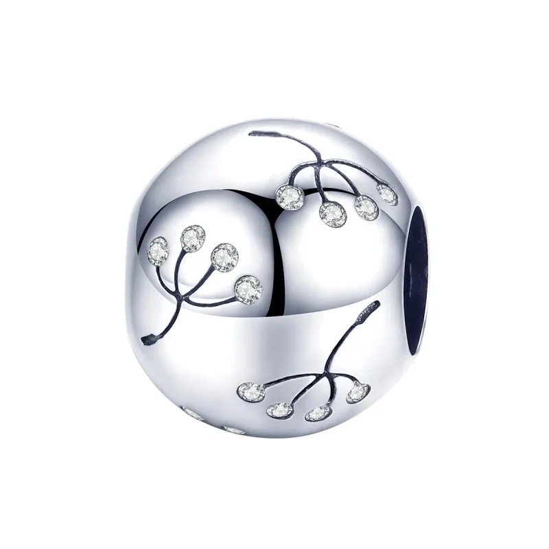 (image for) Pandora Style Silver Charm, Dandelion - BSC053 - Product Image