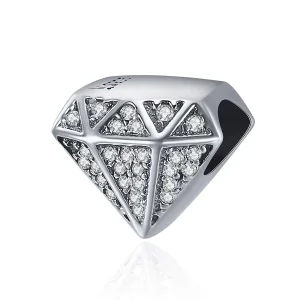 (image for) Pandora Style Silver Charm, Diamond Love - SCC397