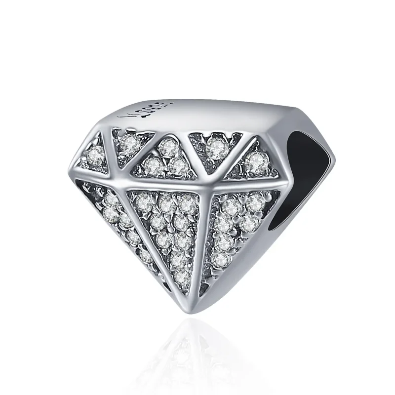 (image for) Pandora Style Silver Charm, Diamond Love - SCC397 - Product Image