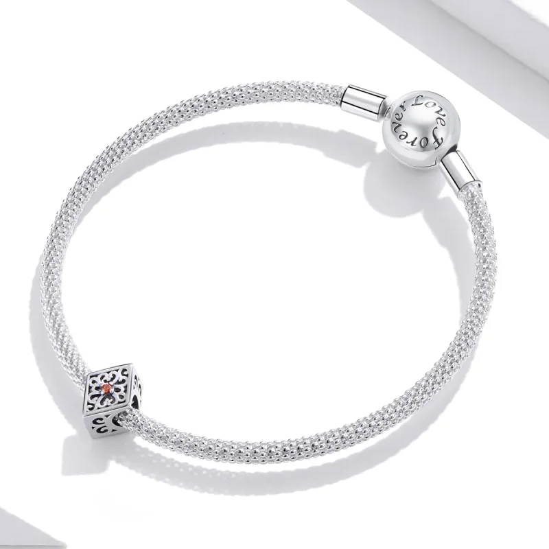 (image for) Pandora Style Silver Charm, Diamond - SCC1825 - View 3