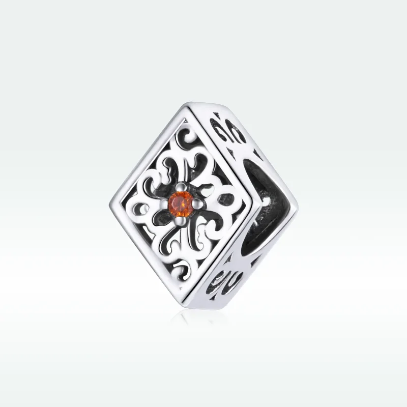 (image for) Pandora Style Silver Charm, Diamond - SCC1825 - View 5