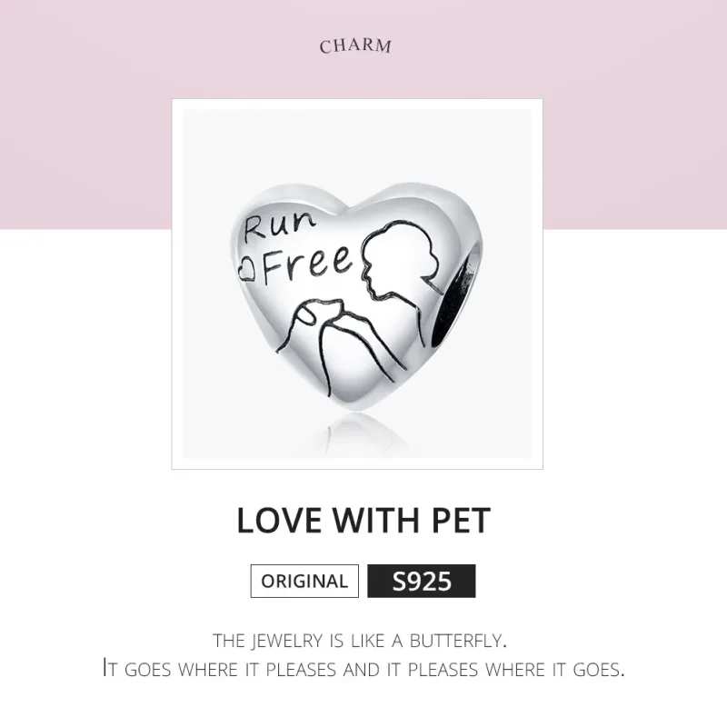 (image for) Pandora Style Silver Charm, Dog Mom - SCC1679 - View 6