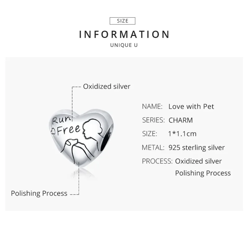 (image for) Pandora Style Silver Charm, Dog Mom - SCC1679 - View 8