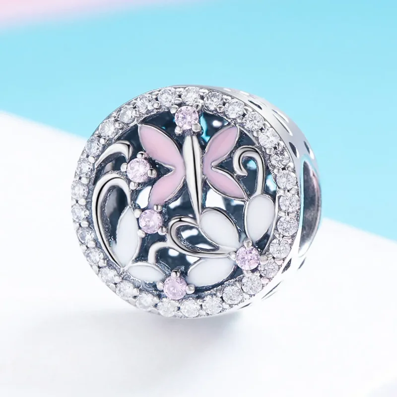 (image for) Pandora Style Silver Charm, Dragonfly - SCC757 - View 2