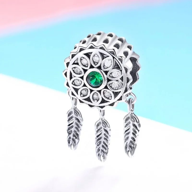 (image for) Pandora Style Silver Charm, Dreamcatcher - SCC893 - View 2