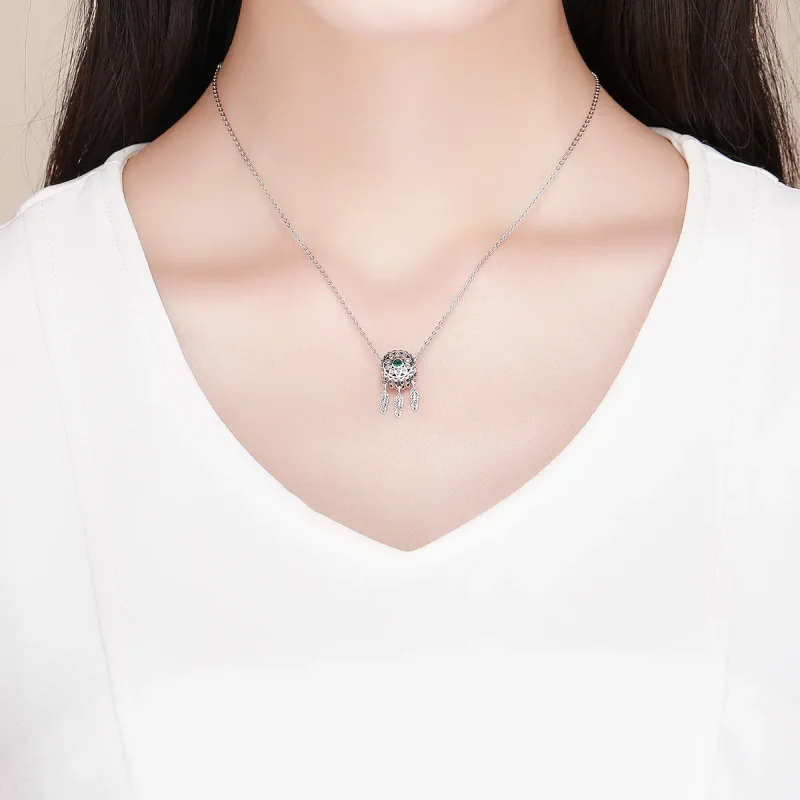 (image for) Pandora Style Silver Charm, Dreamcatcher - SCC893 - View 5