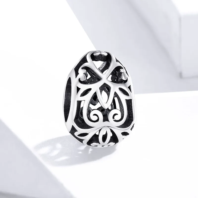 (image for) Pandora Style Silver Charm, Easter Egg - SCC1464 - View 2