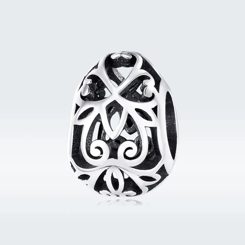 (image for) Pandora Style Silver Charm, Easter Egg - SCC1464 - View 5
