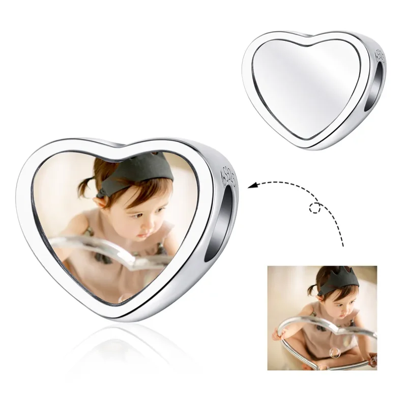 (image for) Pandora Style Silver Charm, Engraved - BSC103 - View 2