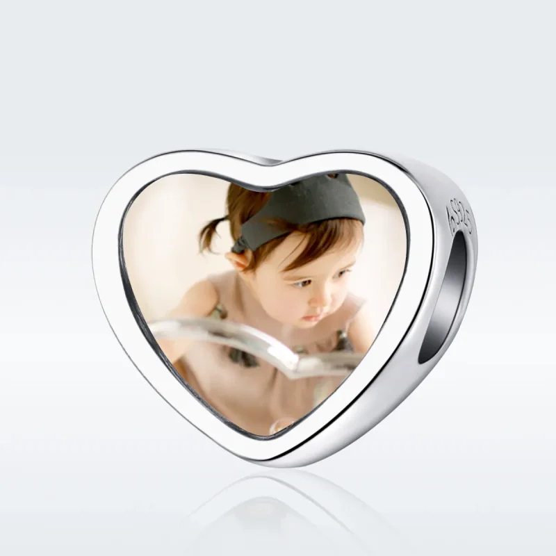 (image for) Pandora Style Silver Charm, Engraved - BSC103 - View 3