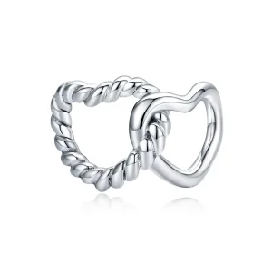 (image for) Pandora Style Silver Charm, Entwined Hearts - SCC1563