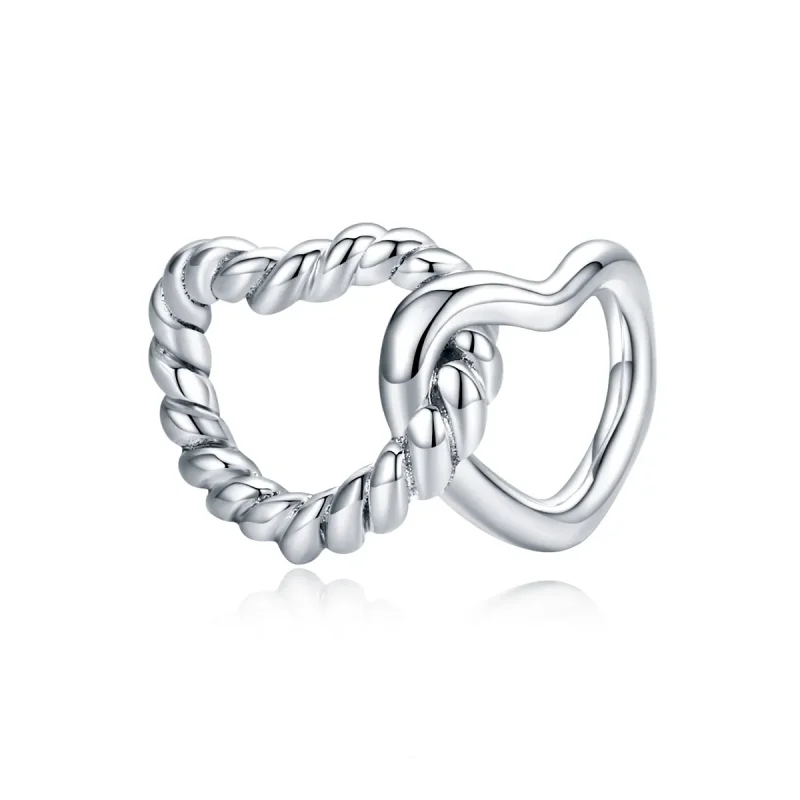 (image for) Pandora Style Silver Charm, Entwined Hearts - SCC1563 - Product Image