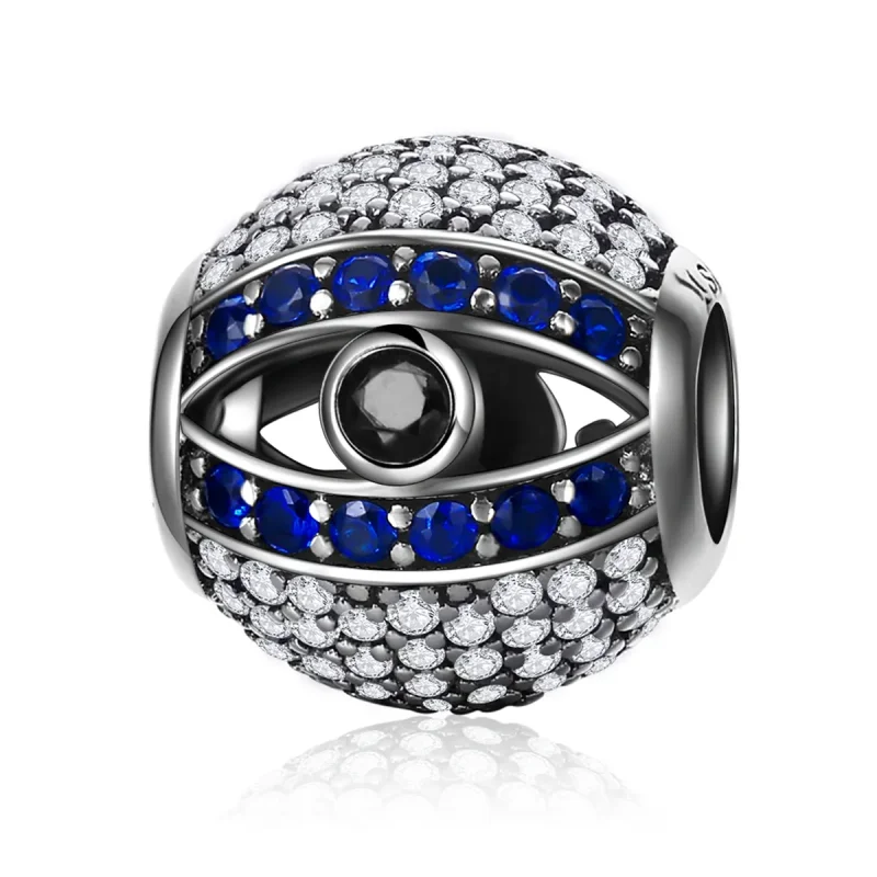 (image for) Pandora Style Silver Charm, Evil Eye - SCC172 - Product Image