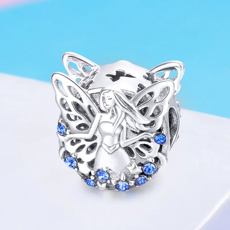 (image for) Pandora Style Silver Charm, Fairy - BSC027 - View 4