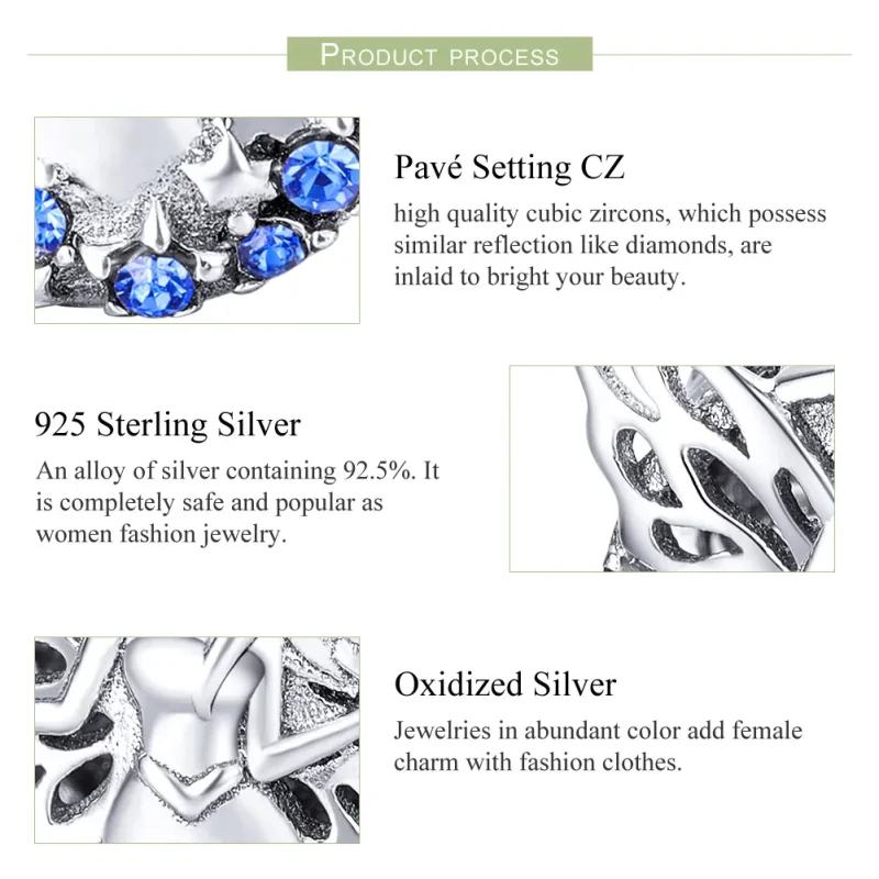 (image for) Pandora Style Silver Charm, Fairy - BSC027 - View 7