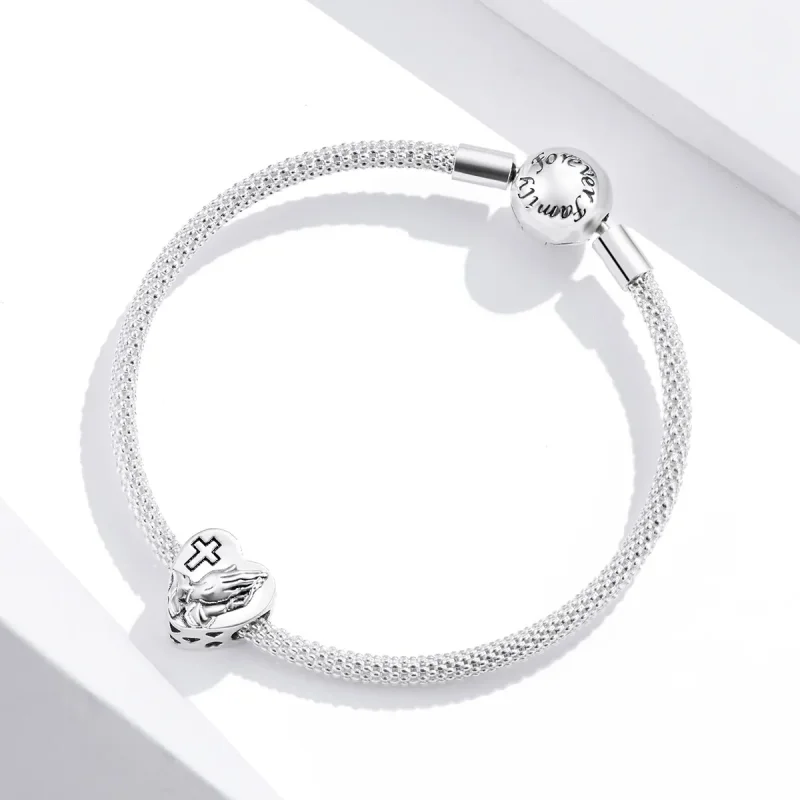 (image for) Pandora Style Silver Charm, Faith - BSC317 - View 4