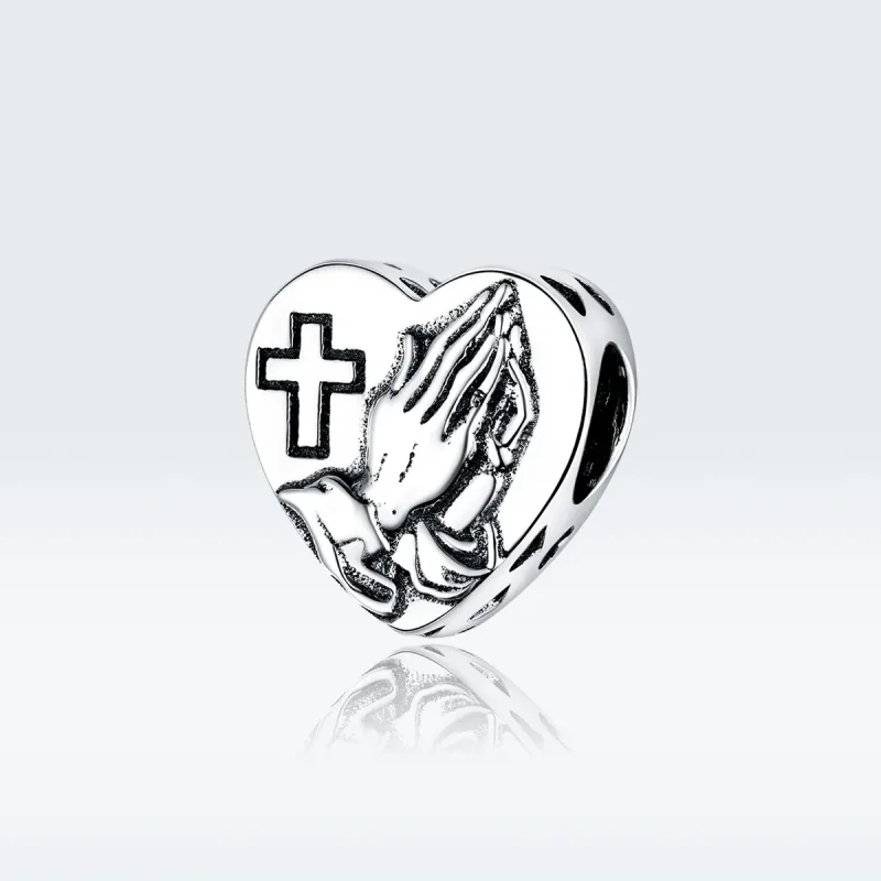(image for) Pandora Style Silver Charm, Faith - BSC317 - View 5