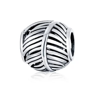 (image for) Pandora Style Silver Charm, Feather - SCC1509