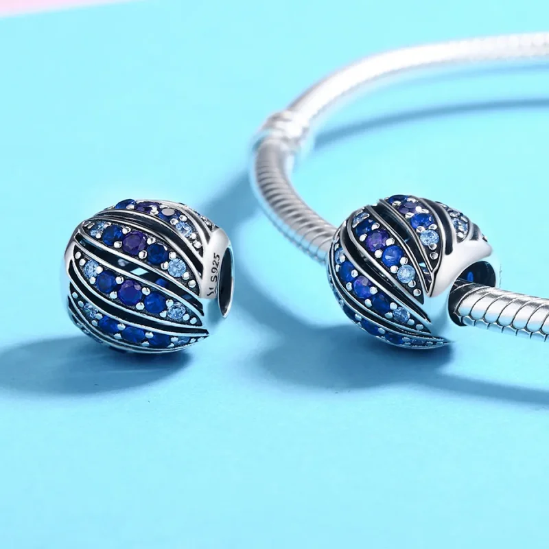 (image for) Pandora Style Silver Charm, Finch Feather - SCC472 - View 3