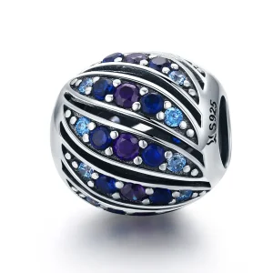 (image for) Pandora Style Silver Charm, Finch Feather - SCC472