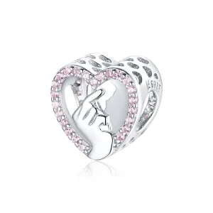 (image for) Pandora Style Silver Charm, Finger Heart - SCC1690