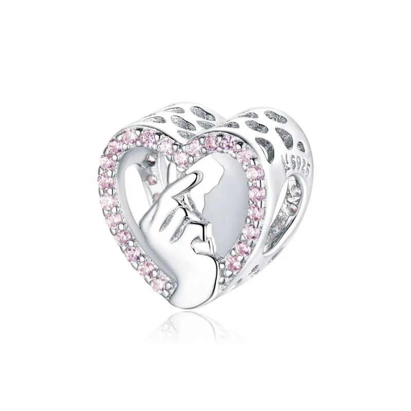 (image for) Pandora Style Silver Charm, Finger Heart - SCC1690 - Product Image