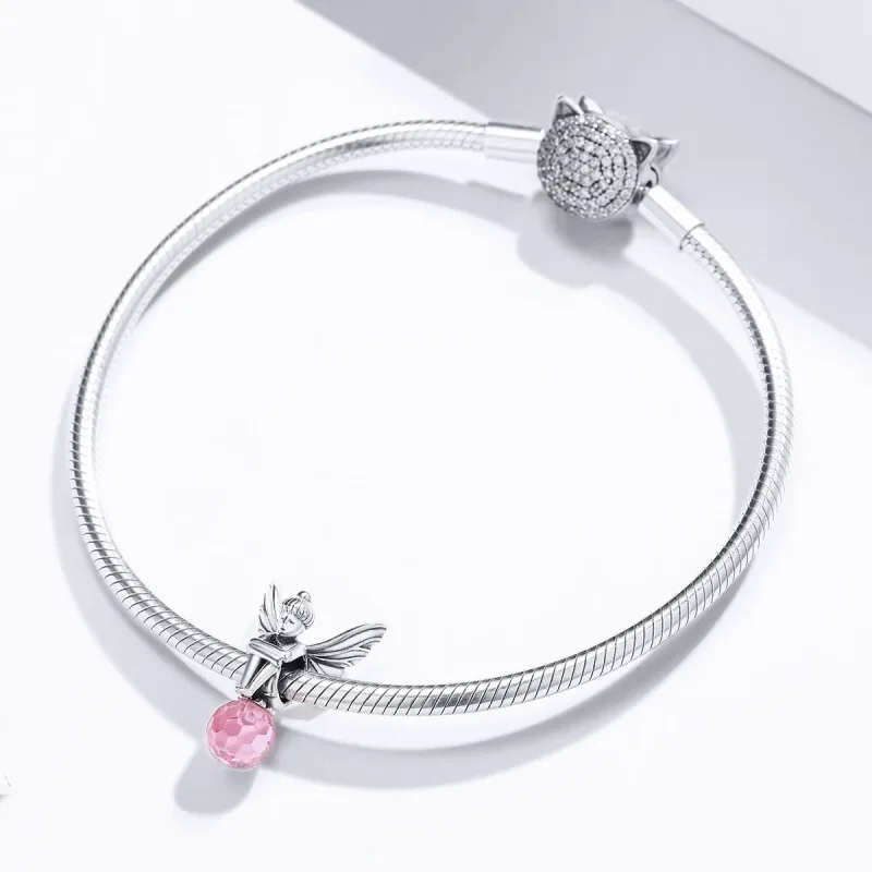 (image for) Pandora Style Silver Charm, Flower Elf - SCC1483 - View 3