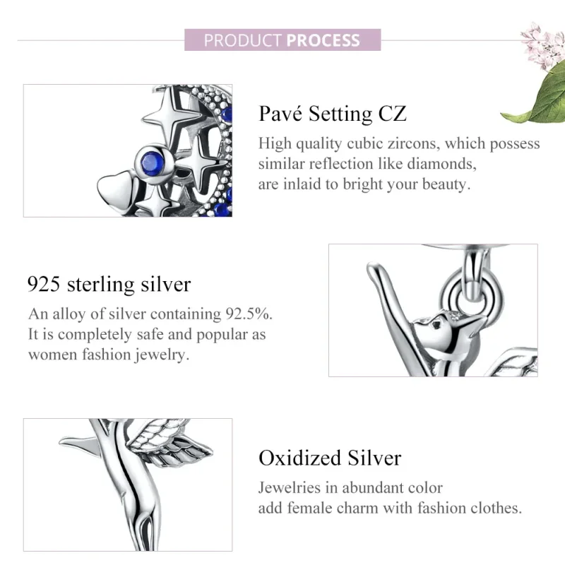 (image for) Pandora Style Silver Charm, Flying Cat - SCC1551 - View 8