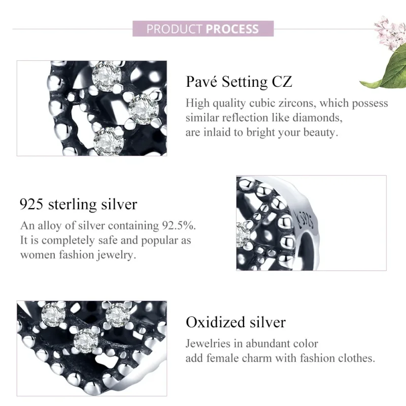 (image for) Pandora Style Silver Charm, Follow Your Heart - SCC1572 - View 8