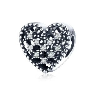 (image for) Pandora Style Silver Charm, Follow Your Heart - SCC1572