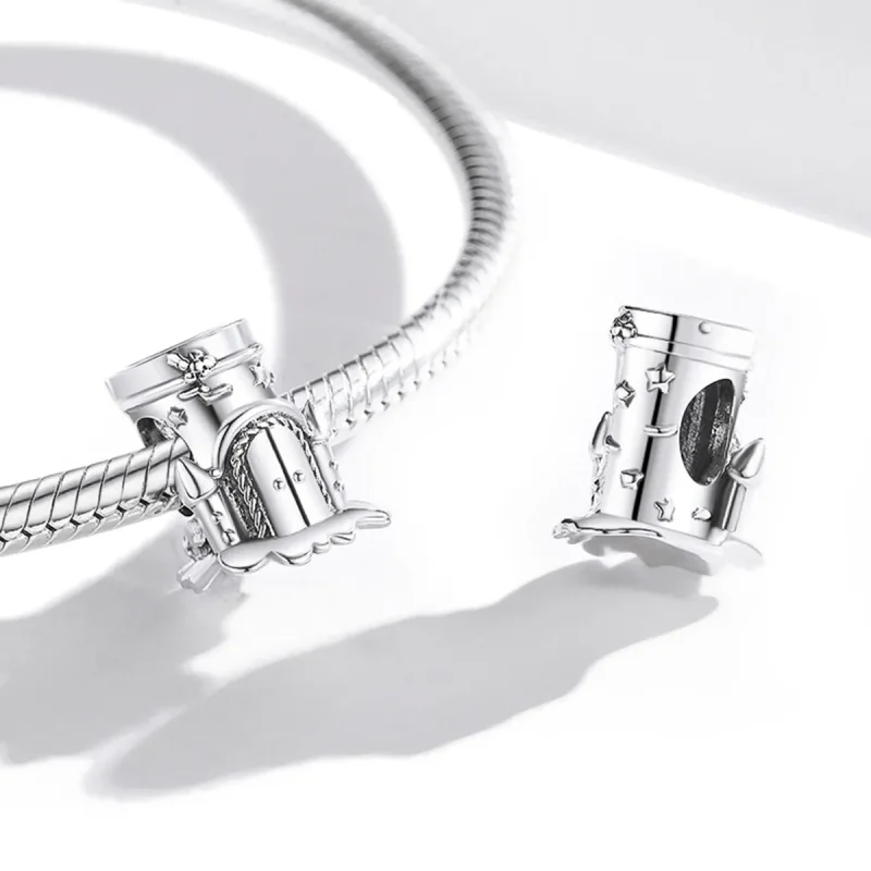 (image for) Pandora Style Silver Charm, Forest Castle - SCC1866 - View 4