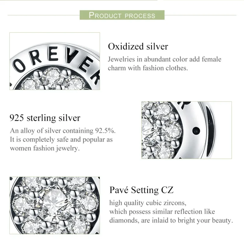 (image for) Pandora Style Silver Charm, Forever Home - SCC814 - View 7