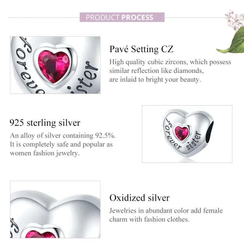 (image for) Pandora Style Silver Charm, Forever Love - SCC1835 - View 8
