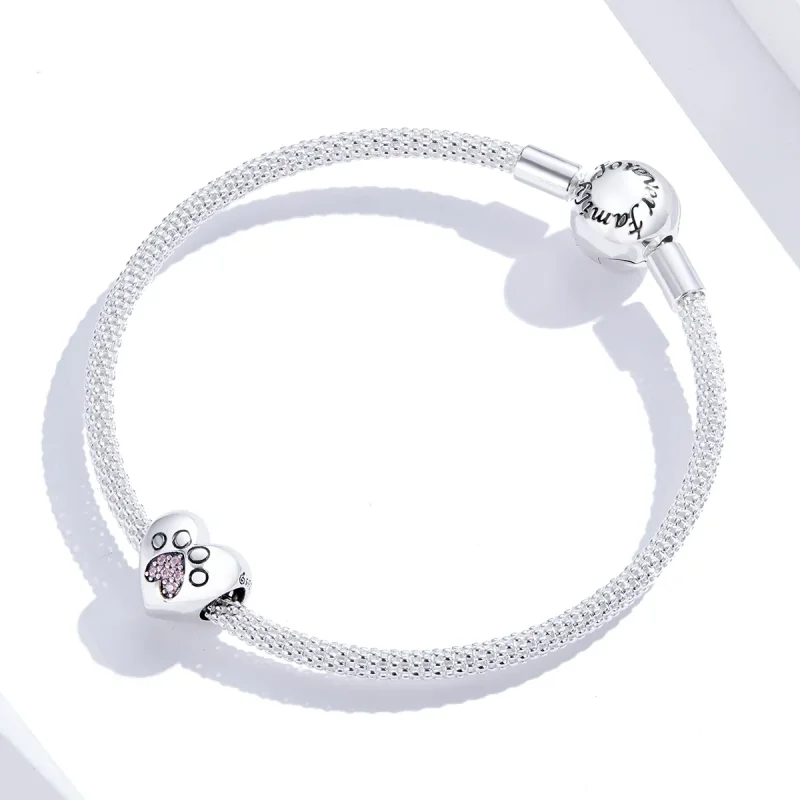(image for) Pandora Style Silver Charm, Fur Mom - BSC209 - View 2