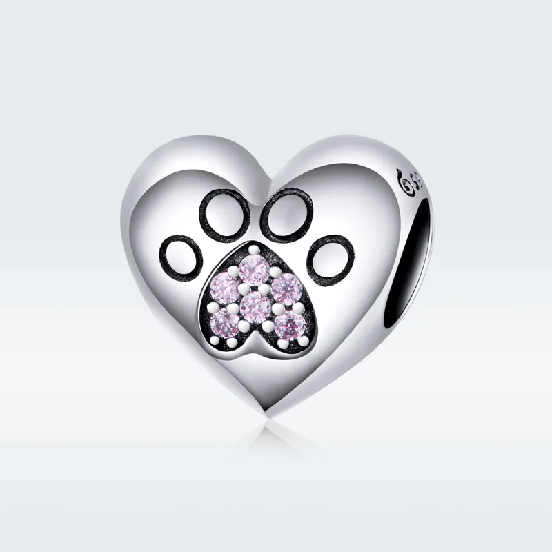 (image for) Pandora Style Silver Charm, Fur Mom - BSC209 - View 4