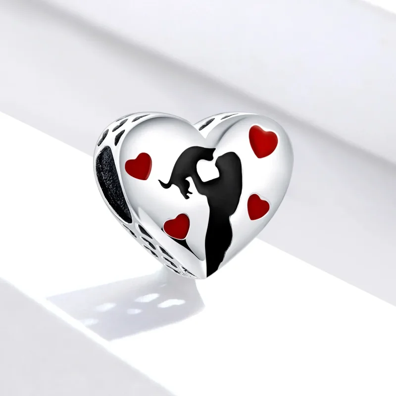 (image for) Pandora Style Silver Charm, Fur Mom, Multicolor Enamel - SCC1508 - View 2
