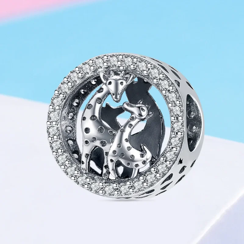 (image for) Pandora Style Silver Charm, Giraffe - SCC997 - View 2