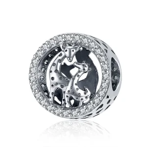 (image for) Pandora Style Silver Charm, Giraffe - SCC997