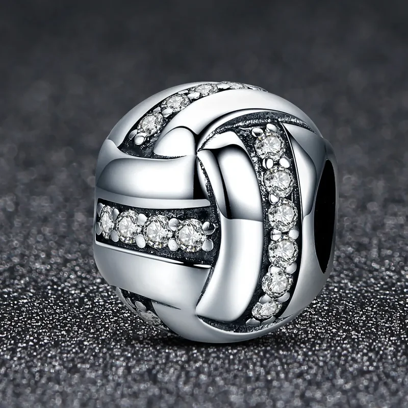 (image for) Pandora Style Silver Charm, Glittering Complex - SCC302 - View 2