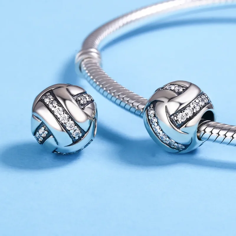 (image for) Pandora Style Silver Charm, Glittering Complex - SCC302 - View 5